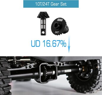 Foto 6 | Juego de Engranajes Injora 24t/10t Underdrive Alloy Steel Para 1/18 Rc - Venta Internacional