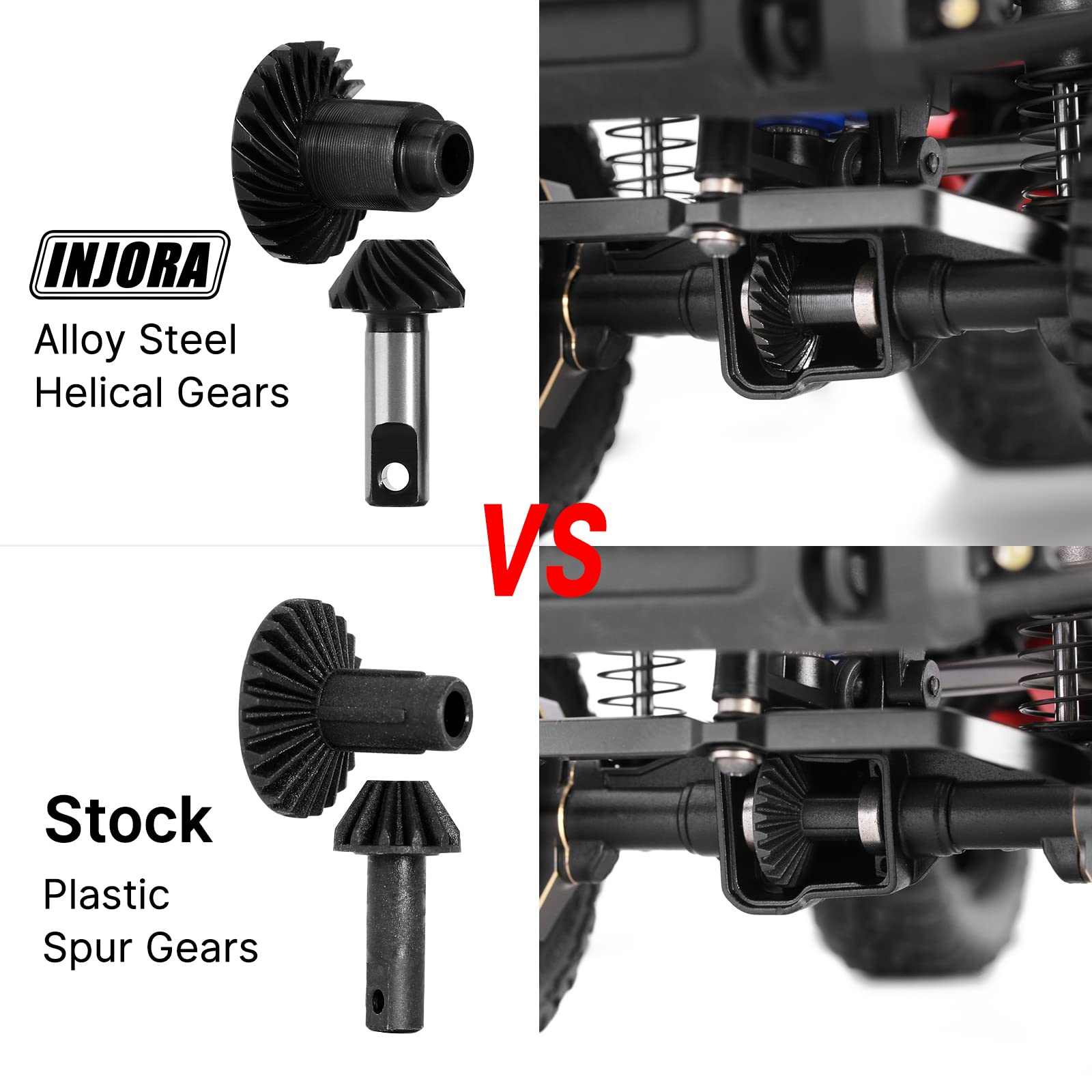 Foto 8 pulgar | Juego de Engranajes Injora 24t/10t Underdrive Alloy Steel Para 1/18 Rc - Venta Internacional