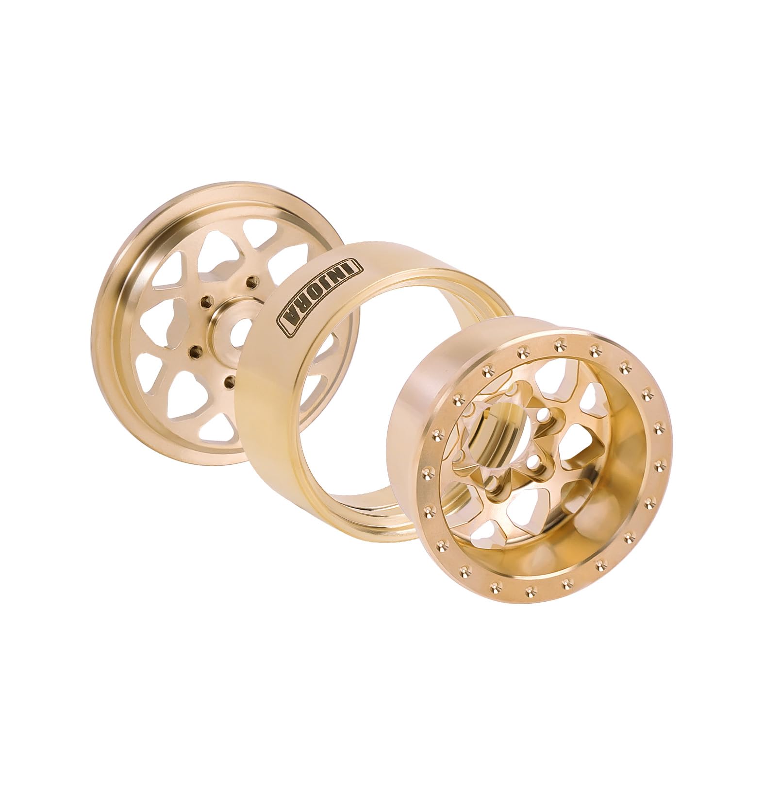 Foto 3 pulgar | Rueda Injora 1.0 Brass Beadlock para Trx4m Ascent18 Scx24 Fcx24 - Venta Internacional