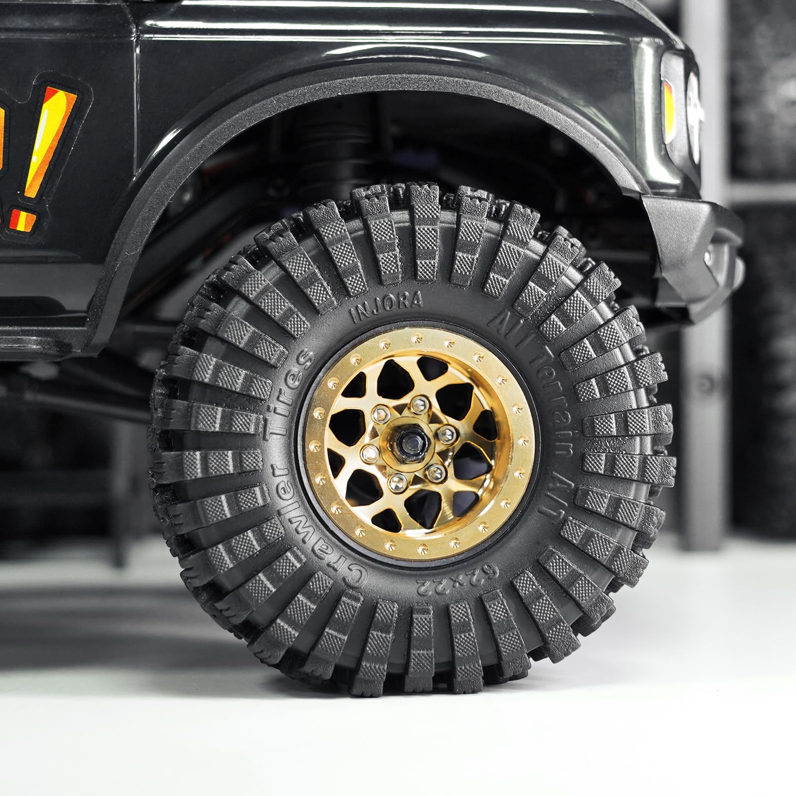 Foto 7 pulgar | Rueda Injora 1.0 Brass Beadlock para Trx4m Ascent18 Scx24 Fcx24 - Venta Internacional