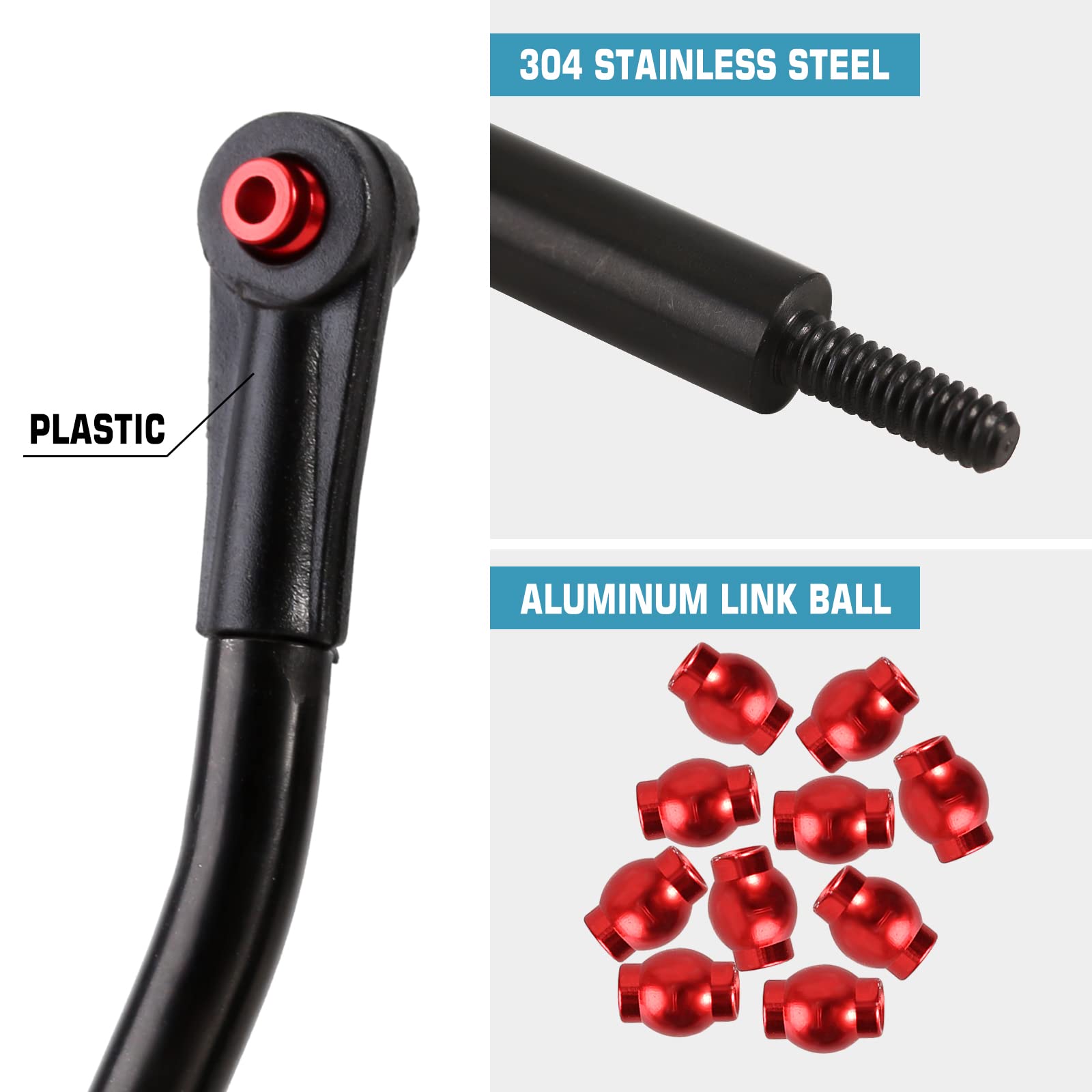 Foto 5 pulgar | Kit de Enganche Injora de Acero Inoxidable de Alta Holgura para Axial Scx24 Gladiator - Venta Internacional