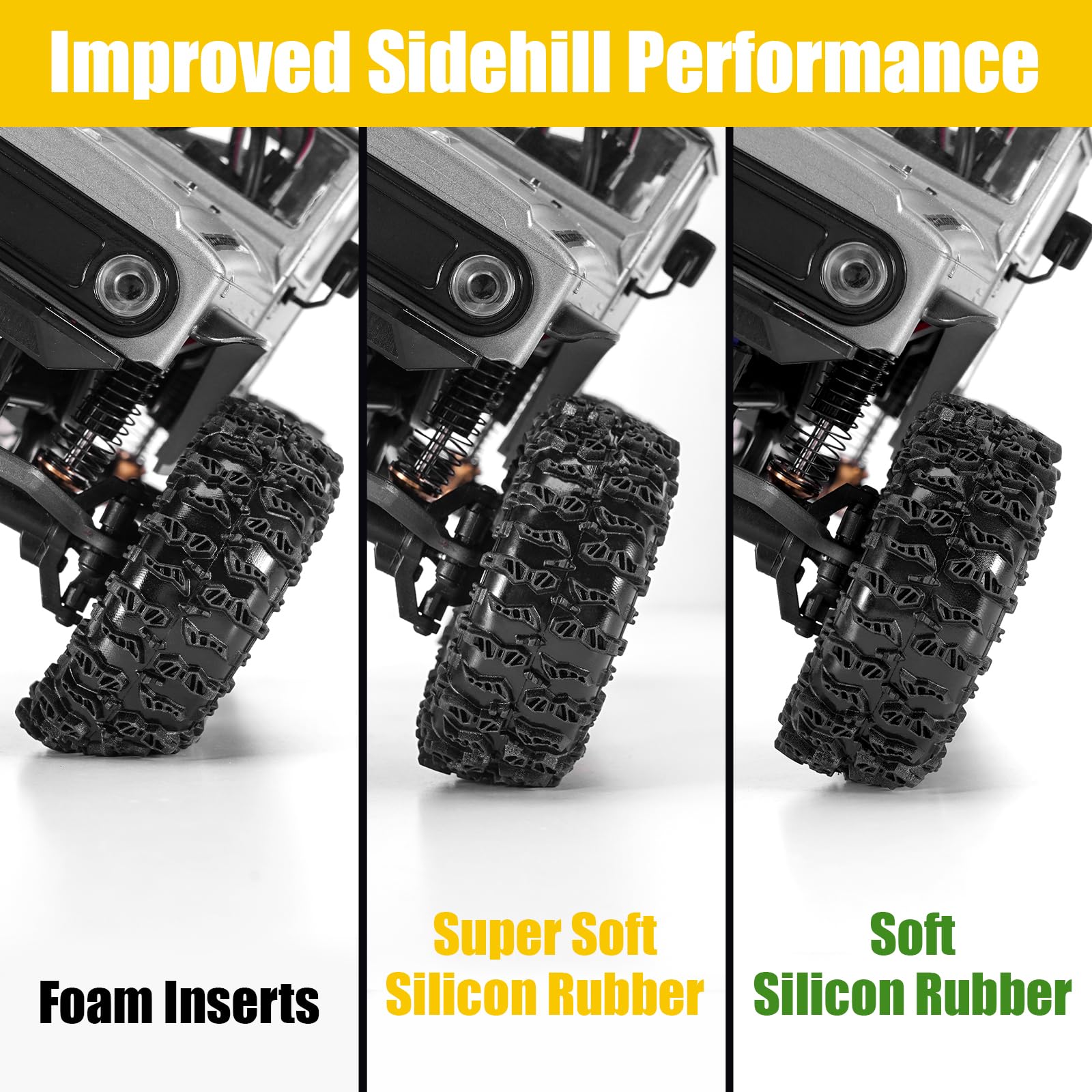 Foto 3 pulgar | Neumáticos Insertables y Adhesivos para Scx24 Trx4m Ax24 1/18 1/24 - Venta Internacional