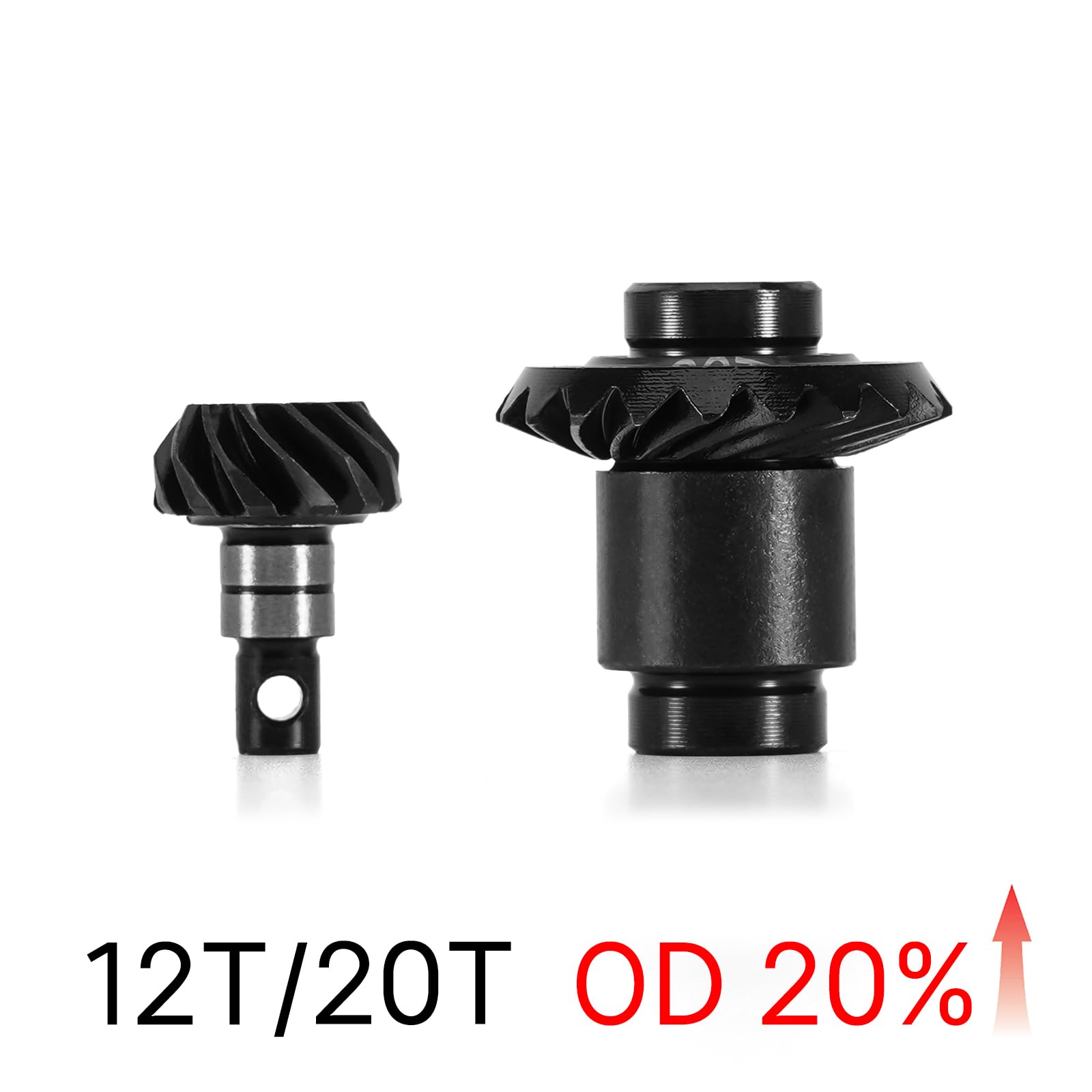 Foto 5 pulgar | Juego de Engranajes Injora Steel Alloy 12/24t Y 12/20t para 1/24 Fms Fcx24 Fcx18 - Venta Internacional