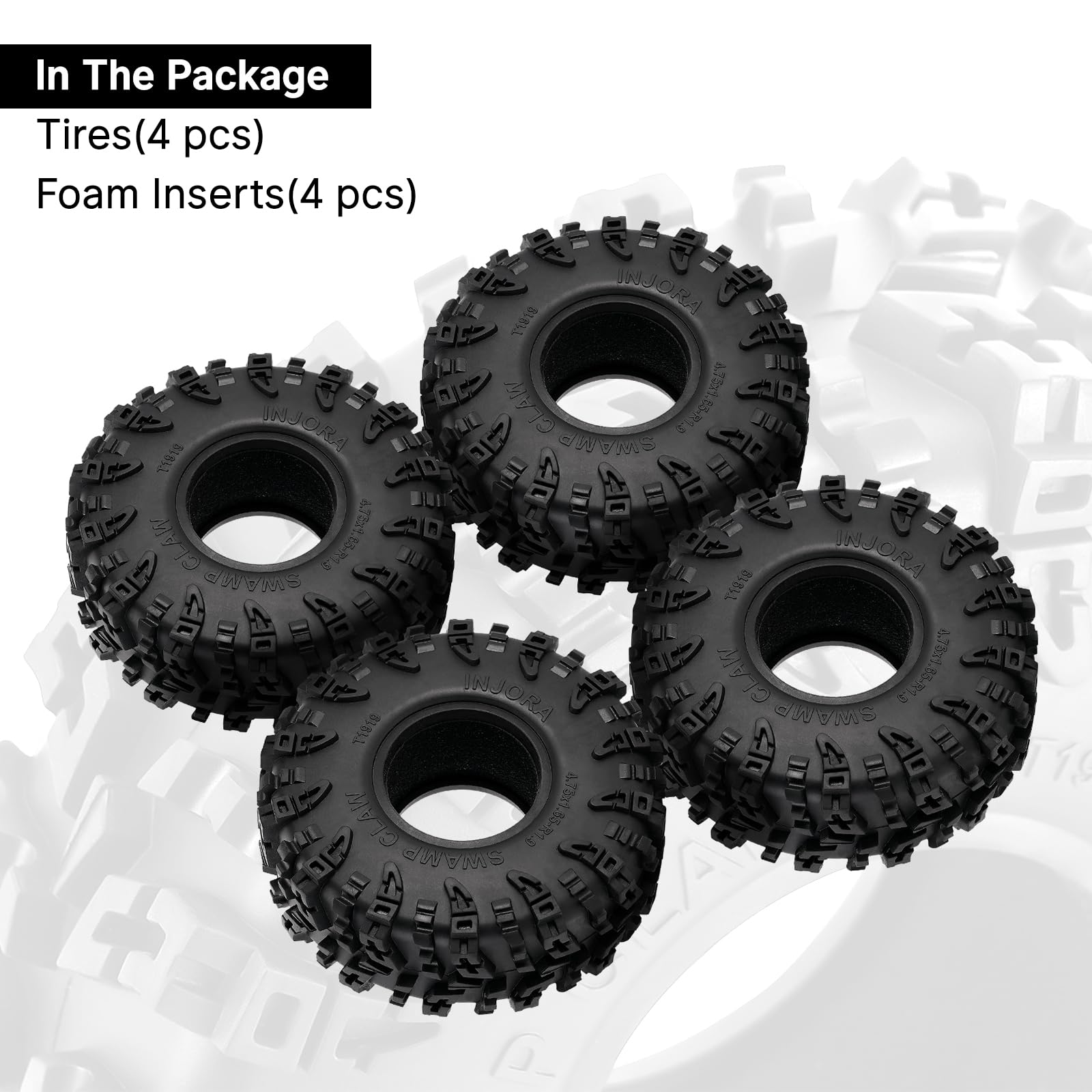Foto 7 pulgar | Neumático Injora 1.9 S5 Swamp Claw Mud Terrain para FCX10 1/10 RC - Venta Internacional