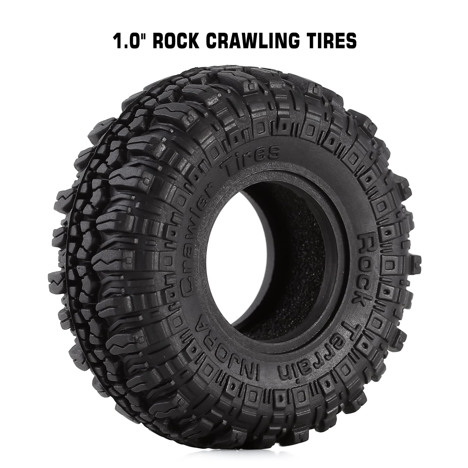 Foto 3 | Neumáticos Injora 1.0 Soft Caucho para 1/18 Trx4m Scx24 Crawler - Venta Internacional