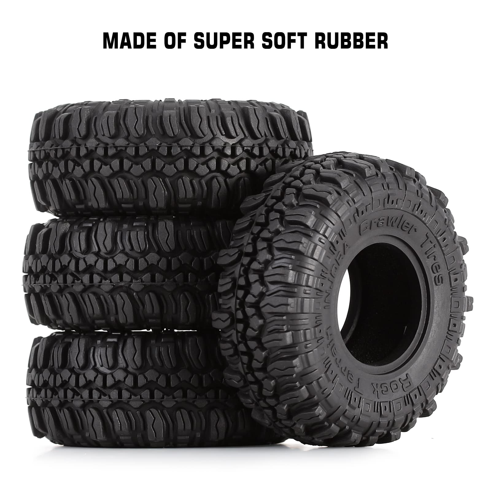 Foto 7 pulgar | Neumáticos Injora 1.0 Soft Caucho para 1/18 Trx4m Scx24 Crawler - Venta Internacional
