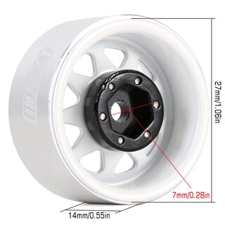 Foto 3 | Rueda Injora 1.0 Beadlock de Acero Estampado para Axial Scx24 - Venta Internacional