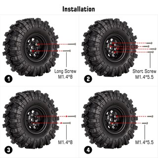 Foto 5 | Rueda Injora 1.0 Beadlock de Acero Estampado para Axial Scx24 - Venta Internacional