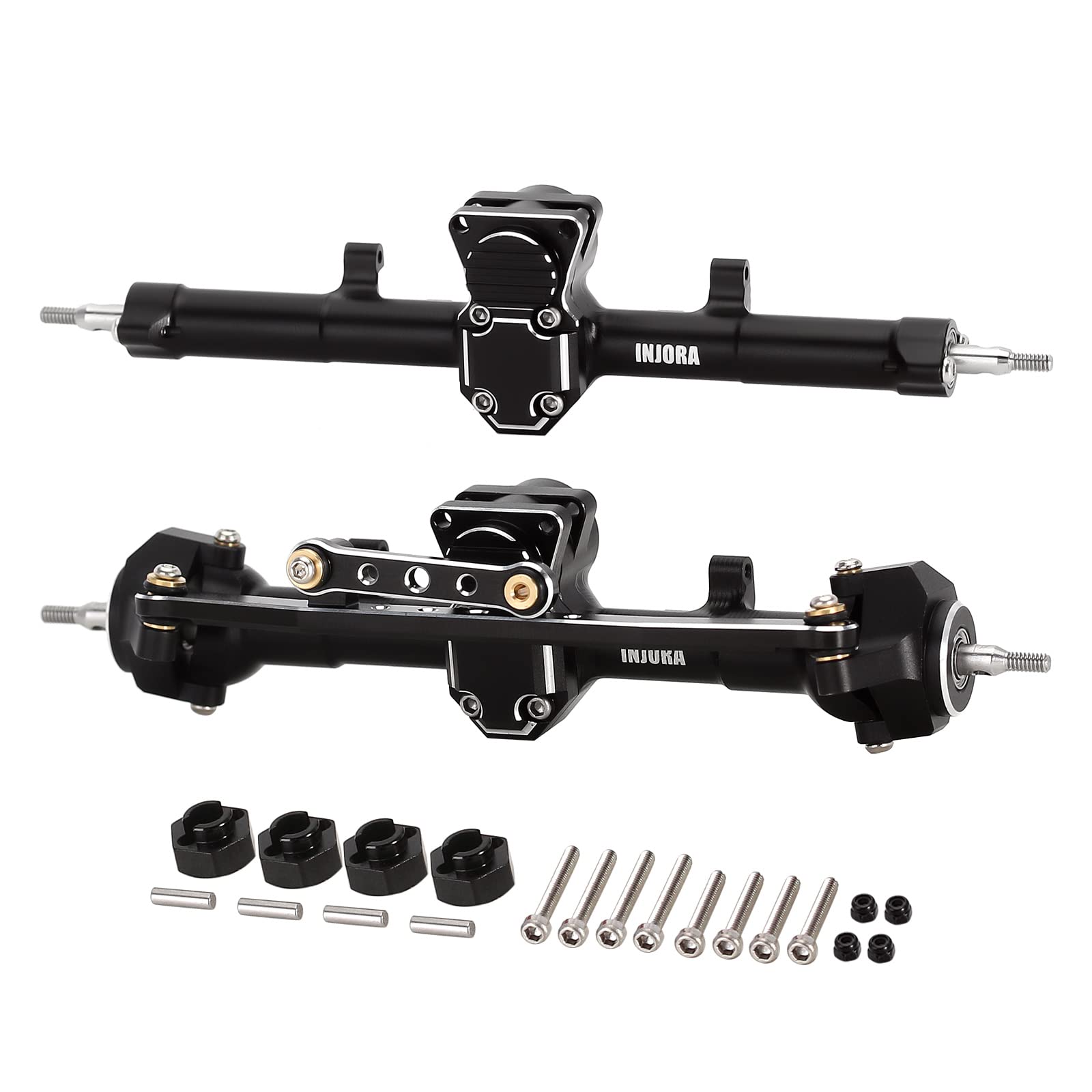 Juego de Ejes De +4 Mm Extendidos Negros Para Axial Scx24 1/24 Rc Crawler - Venta Internacional