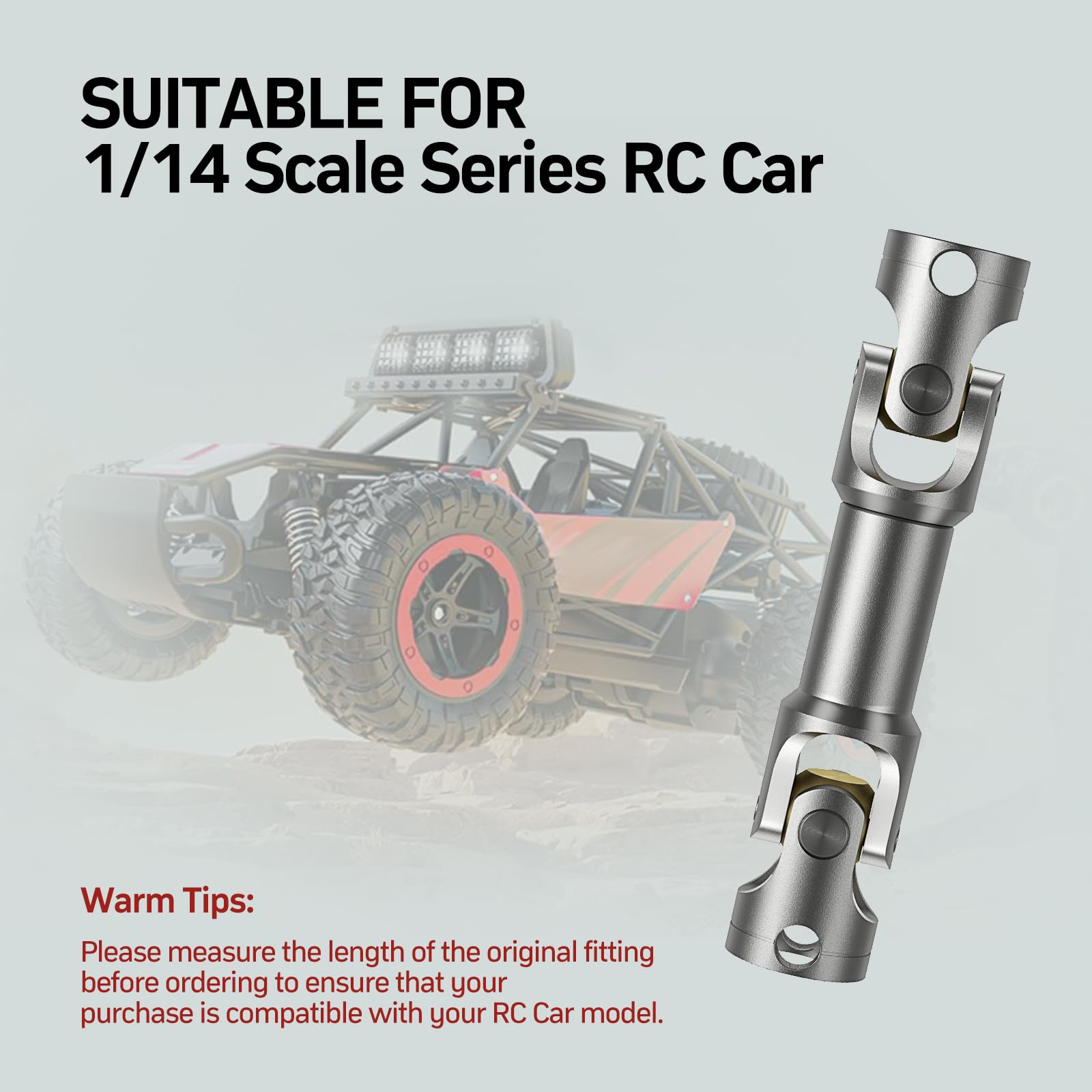 Foto 4 pulgar | Eje De Transmisión Rc, Aleación De Metal, 1 Unidad, Para Camión Remolque Tamiya 1/14 - Venta Internacional.