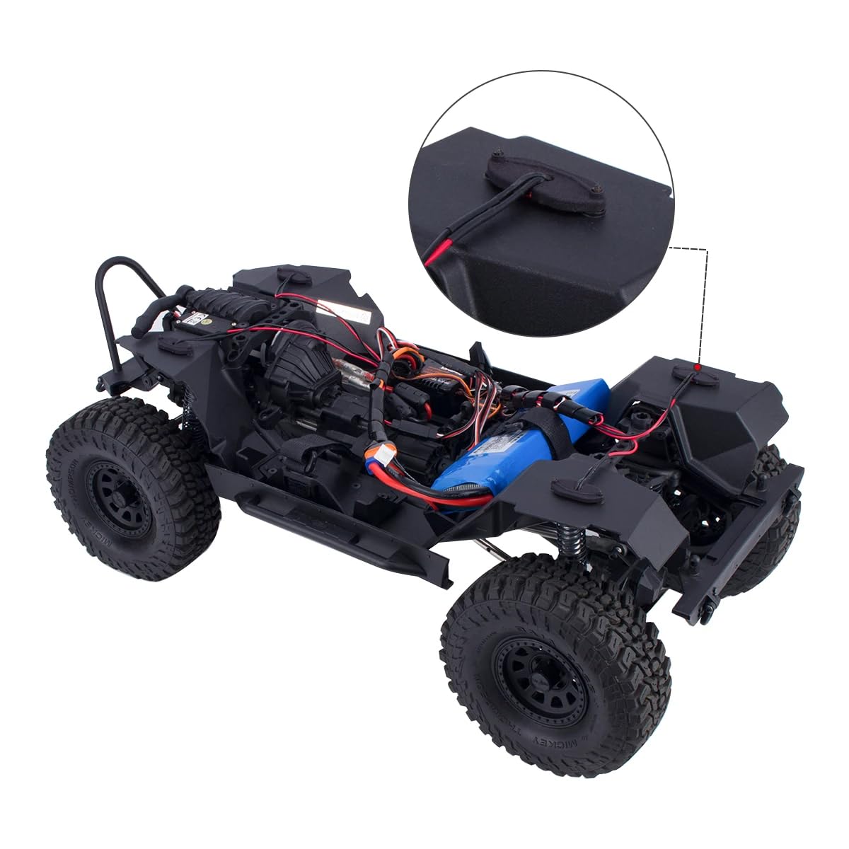 Foto 6 pulgar | Kit De Luces Led Rc Wheel Wheel Wheel Para 1/10 Scx10 Crawler (rojo) - Venta Internacional.