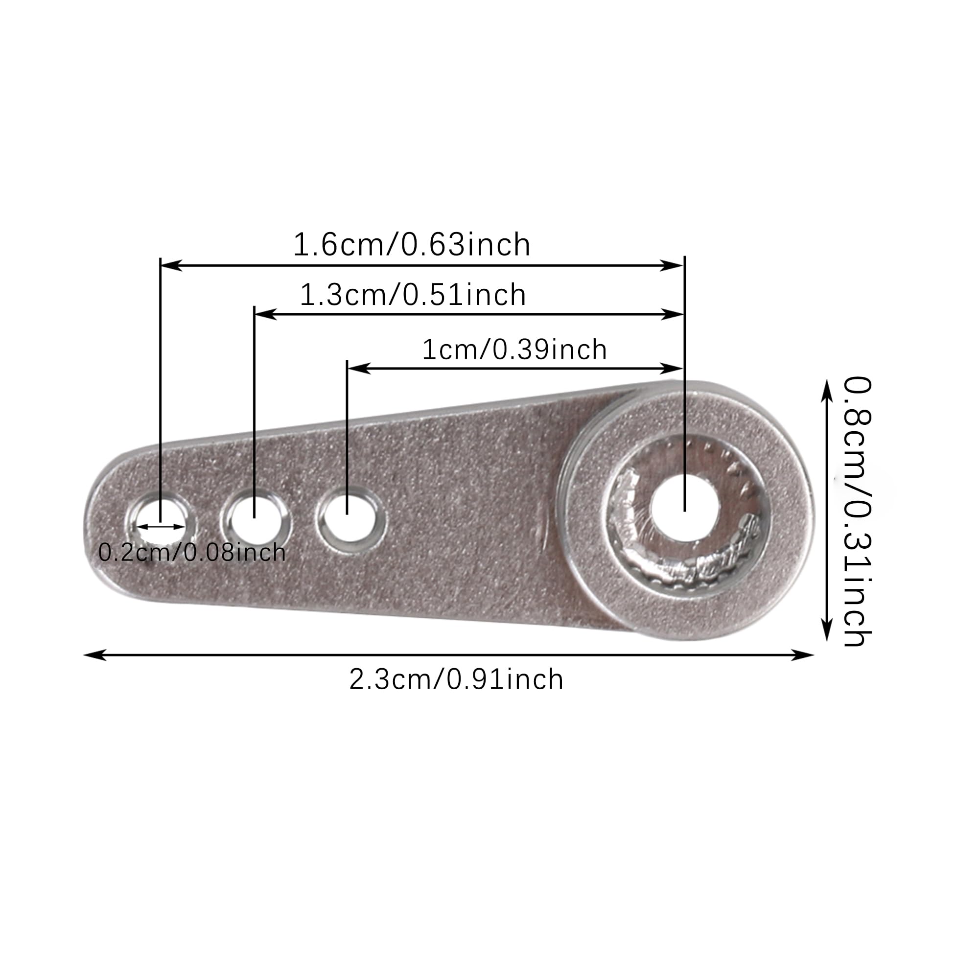 Foto 7 pulgar | Brazo Servomotor De Metal Sevender Tl2366 Plateado 21t Para Rc - Venta Internacional.