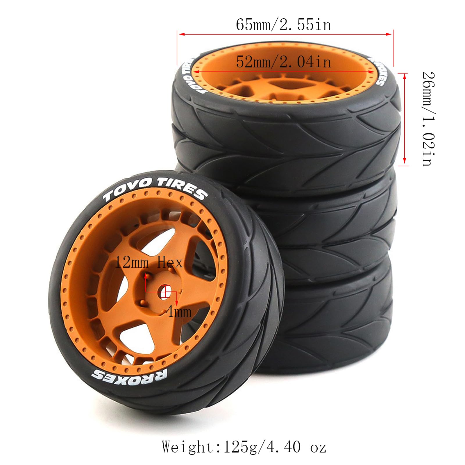 Foto 3 pulgar | Neumáticos de Juguete 4 Piezas para Rc Hpi Ken Block-Venta Internacional
