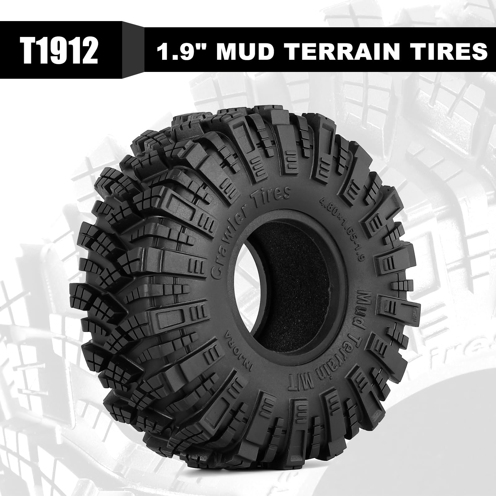 Foto 3 pulgar | Neumáticos Injora 1.9 S5 Kraken Claw Mud Terrain para 1/10 RC Crawler - Venta Internacional