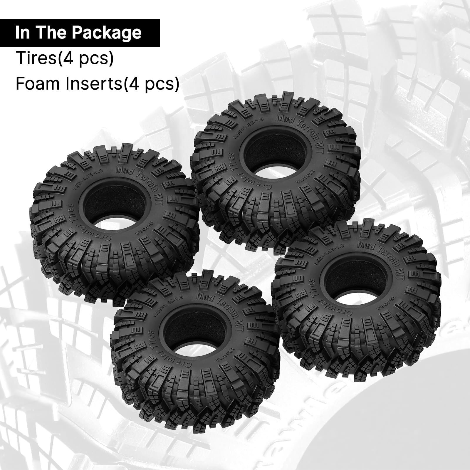 Foto 7 pulgar | Neumáticos Injora 1.9 S5 Kraken Claw Mud Terrain para 1/10 RC Crawler - Venta Internacional