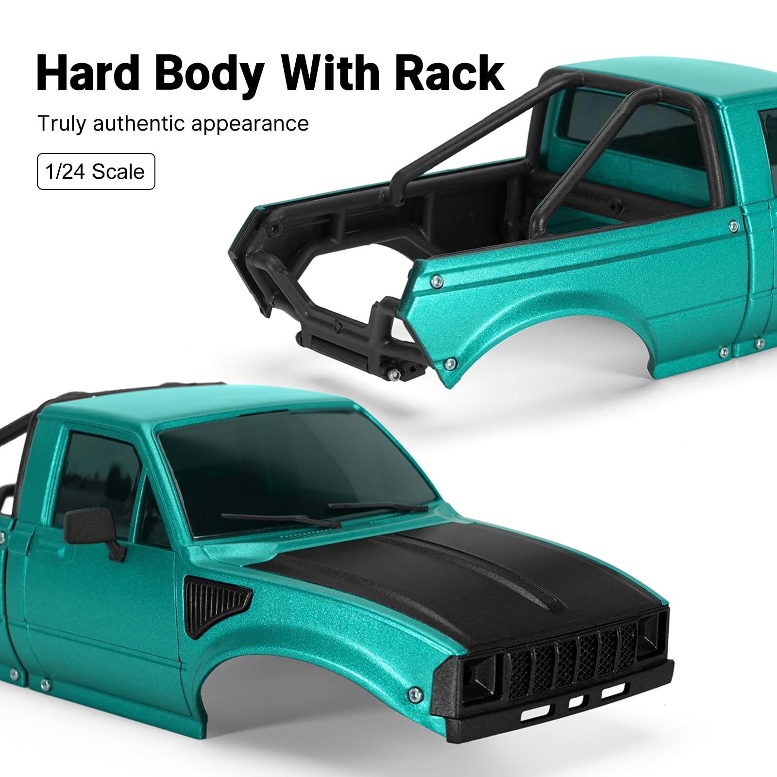 Foto 4 pulgar | Carcasa Rígida Pickup Injora Ir60-24 Para Rc Crawler 1/24 - Venta Internacional.