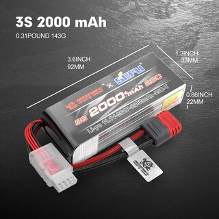 Foto 3 | Batería Hyper Go Angry Snail 3s2000, 11,1 V, 2000 Mah, 25 C, Lipo - Venta Internacional.