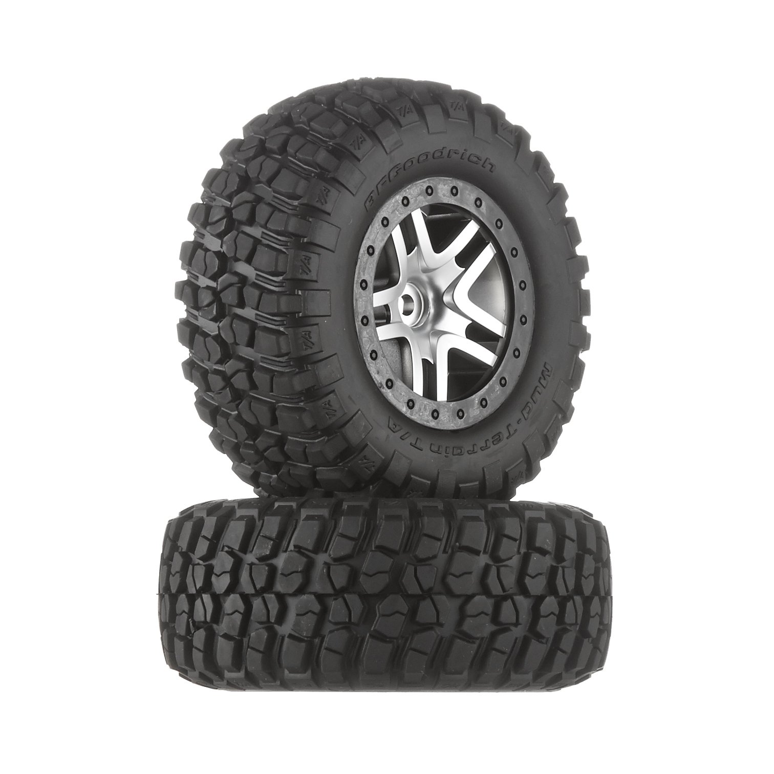 Neumáticos Traxxas B.f. Goodrich Mud Terrain T/a Km2 Con Ruedas Cromadas - Venta Internacional.