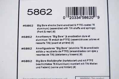 Foto 3 | Set De Amortiguadores Traxxas Big Bore 5862 Para Slash - Venta Internacional.