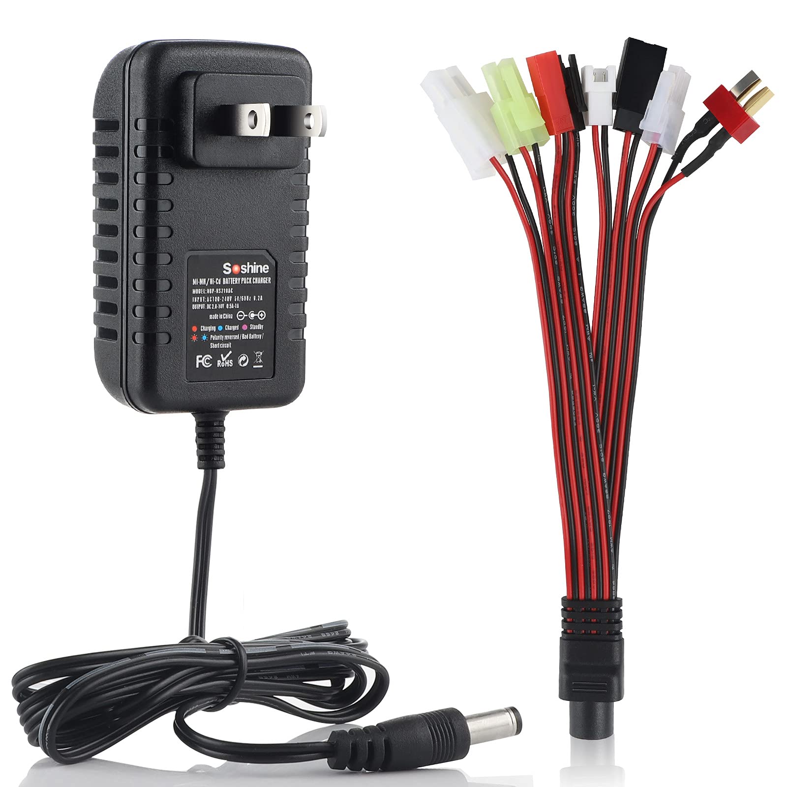 Cargador De Batería Nc Para Nimh/nicd De 4,8 V, 7,2 V, 8,4 V, 9,6 V - Venta Internacional.