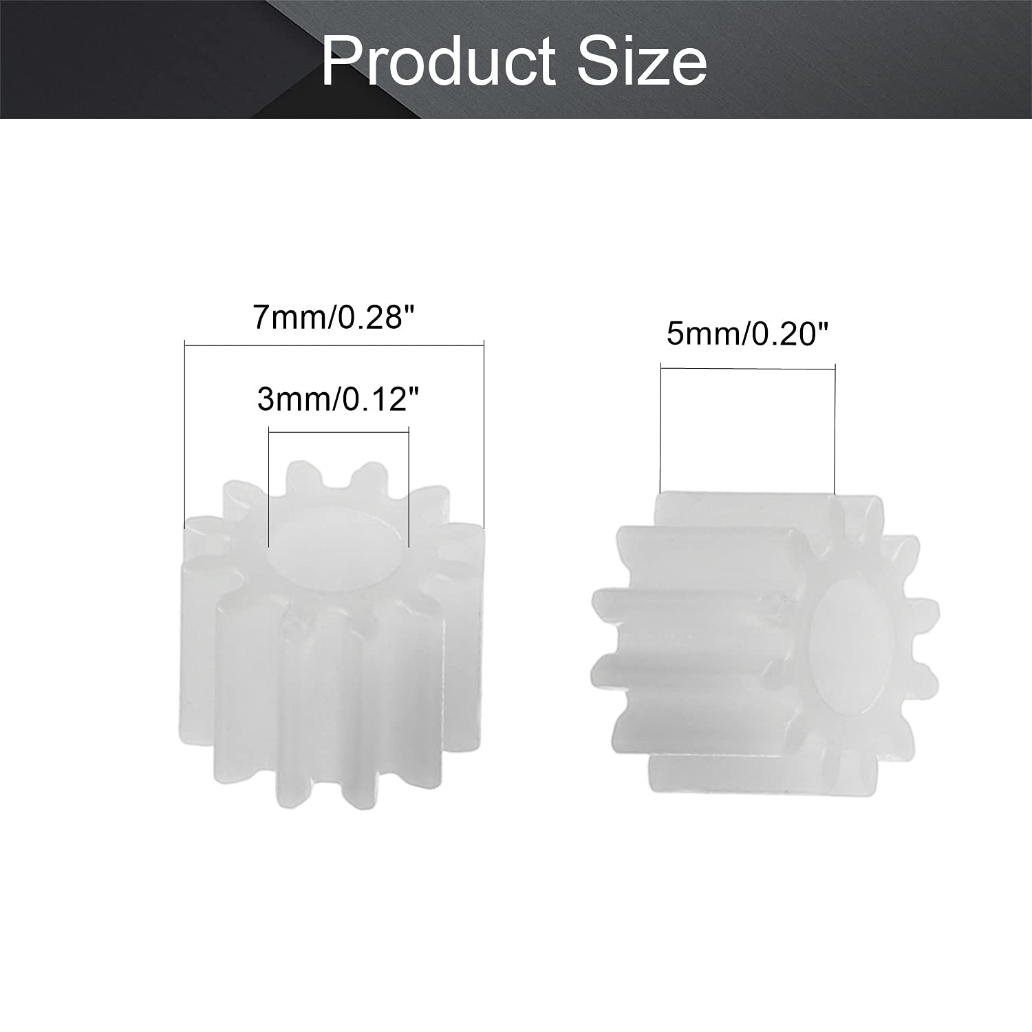 Foto 3 pulgar | Plastic Gear Othmro 123a Modelo 12 Dientes Para Coche Robot Rc - Venta Internacional.