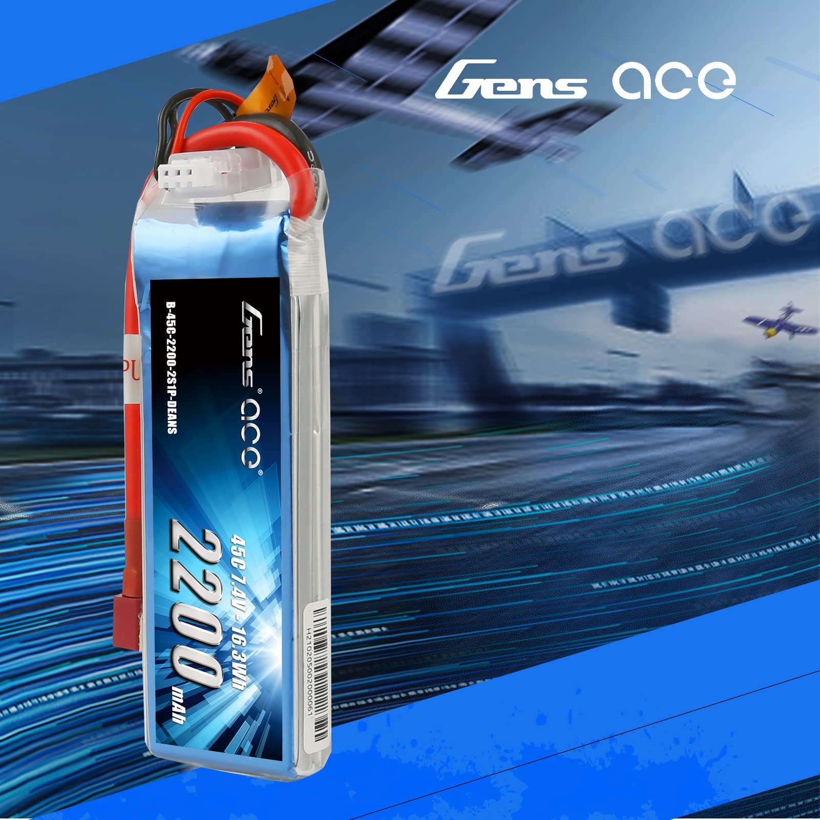 Foto 7 pulgar | Batería Lipo Gens Ace De 7 4 V  2200 Mah  2 S  45 V  Con Conector Dean - Venta Internacional.