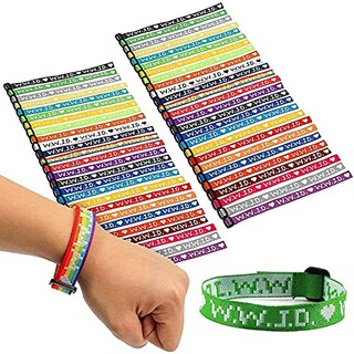 Foto 2 | Venta Internacional- Paquete de Brazaletes Zodaca Multicolor WWJD -What Would Jesus Do- 52 Piezas