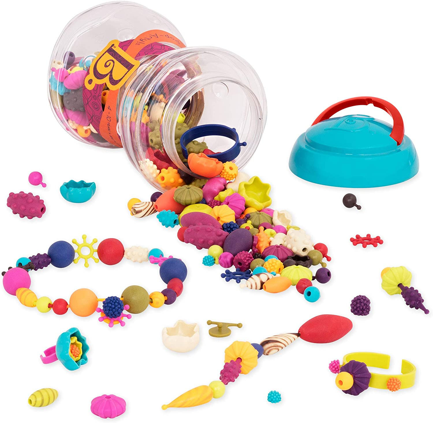 Foto 2 pulgar | Venta Internacional - Set de Joyas B. Toys Pop Snap Bead 300 Piezas