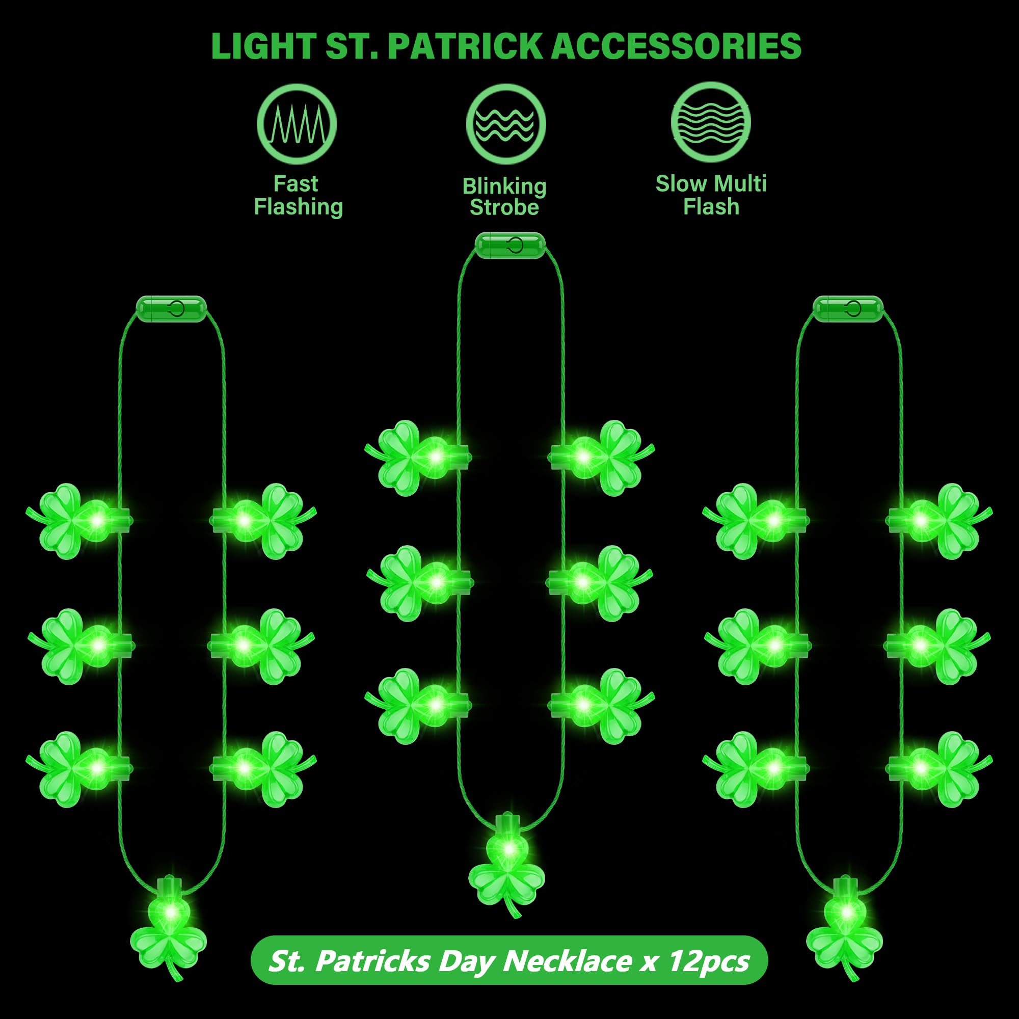 Foto 3 | Accesorios Para Collares Eoboh St Patricks Day Light, 12 Unidades - Venta Internacional.