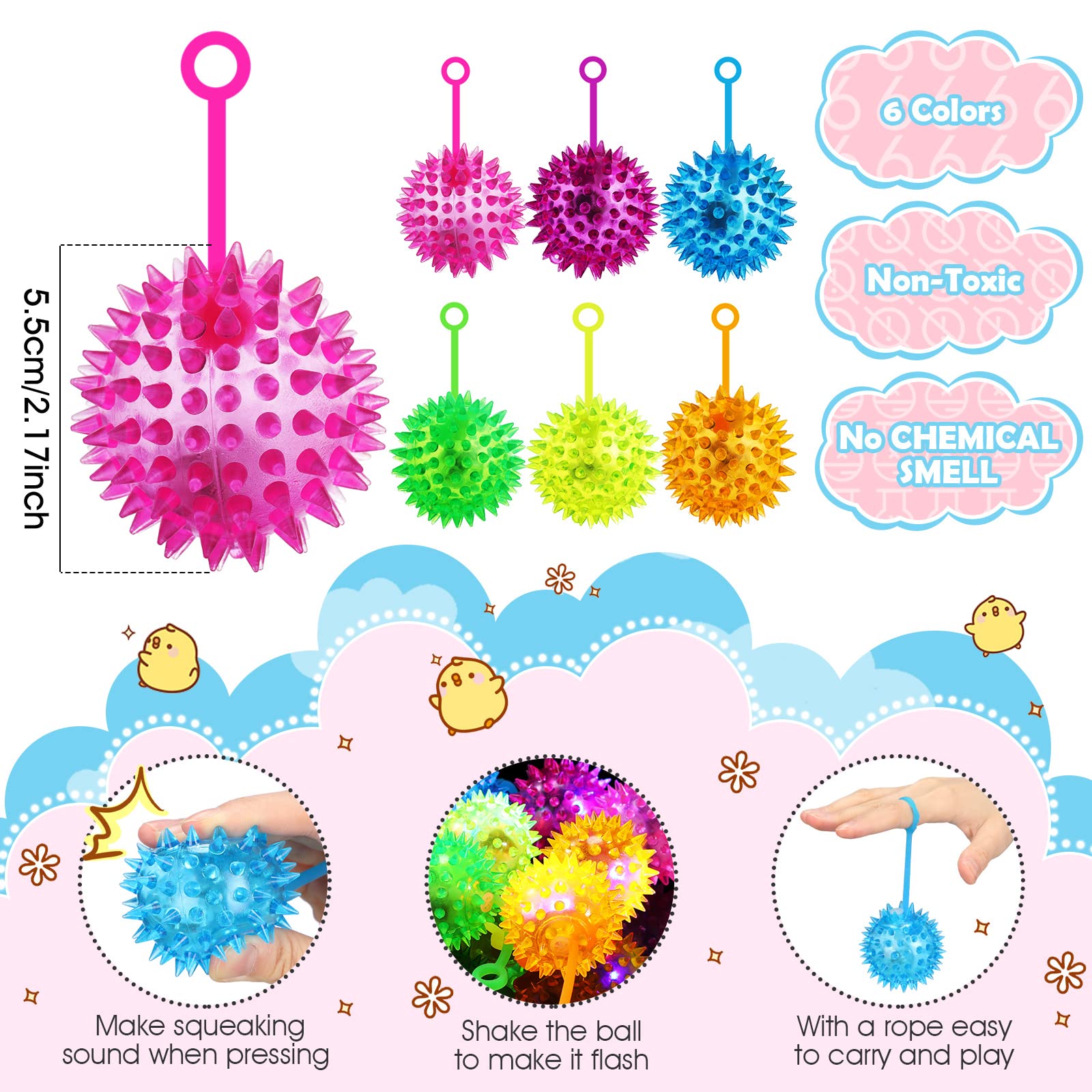 Foto 2 | Bola Hinchable Led Parpadeante, 18 Piezas, Para Niños Y Adultos - Venta Internacional.