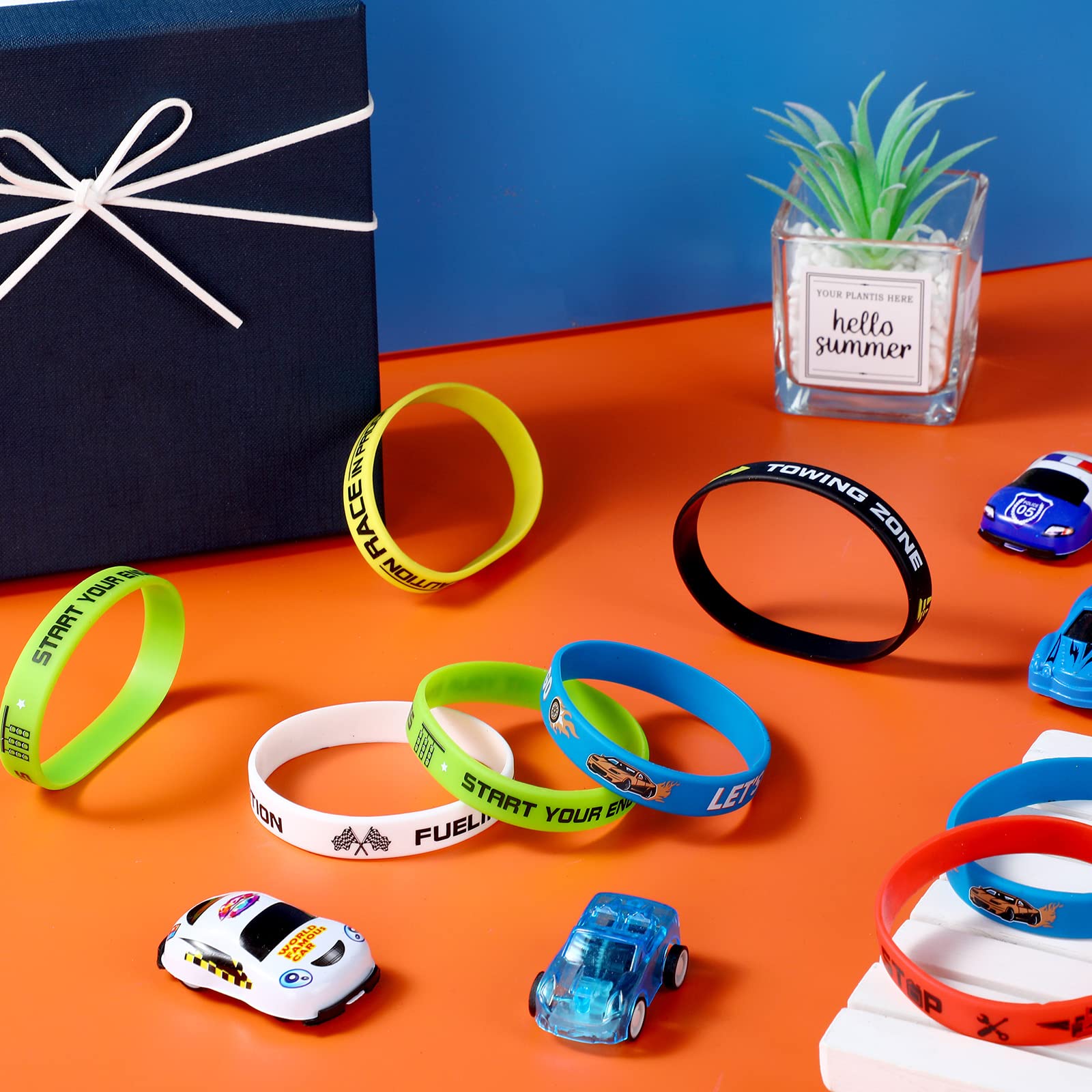 Foto 5 pulgar | Pulseras De Goma Party Favors Skylety Race Cars (paquete De 48) - Venta Internacional.