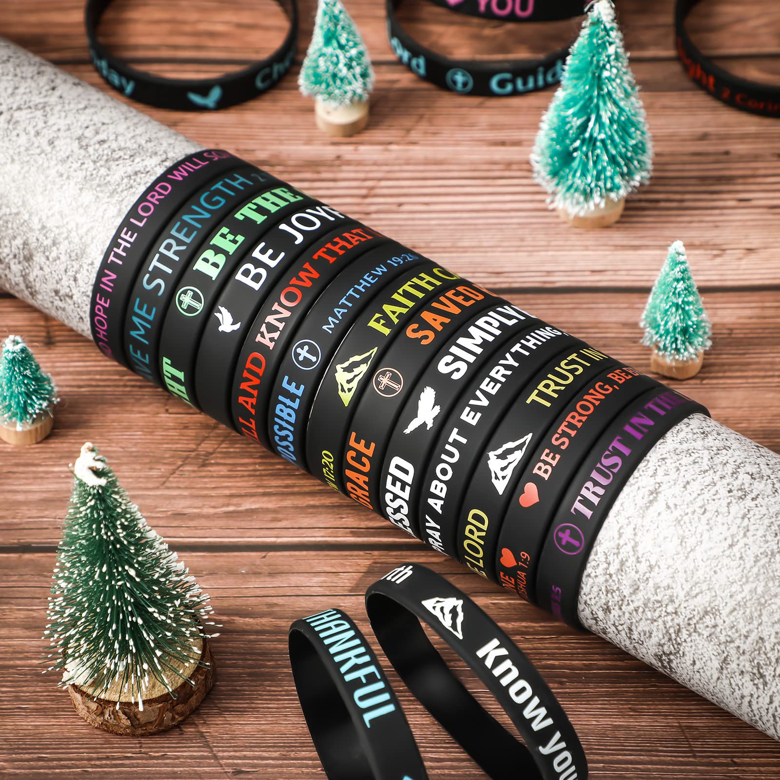 Foto 4 | Pulseras Skylety Bible Verse en Inglés 120 Unidades - Venta Internacional