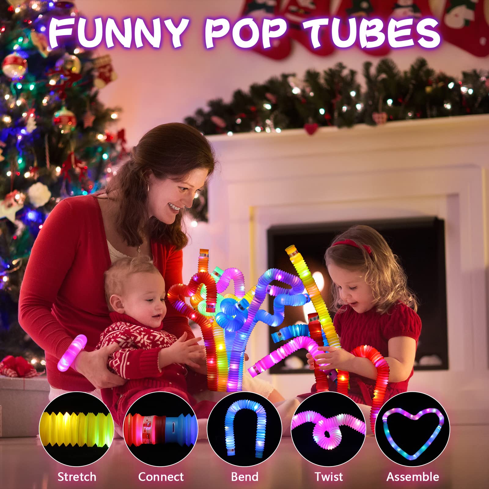 Foto 6 pulgar | Juguetes Sensoriales Led Glow Sticks Sratte Para Autismo, 48 Unidades - Venta Internacional.