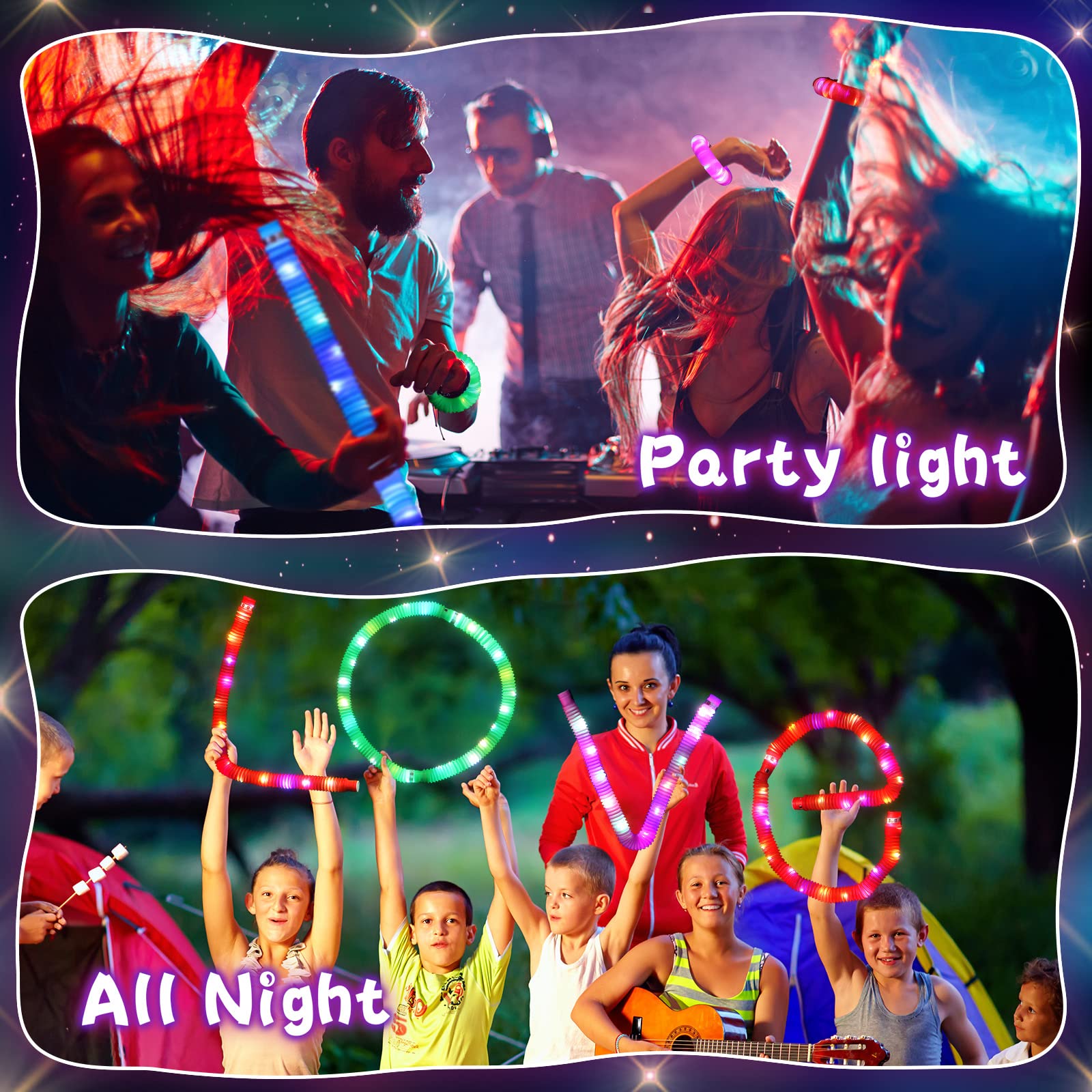 Foto 8 pulgar | Juguetes Sensoriales Led Glow Sticks Sratte Para Autismo, 48 Unidades - Venta Internacional.