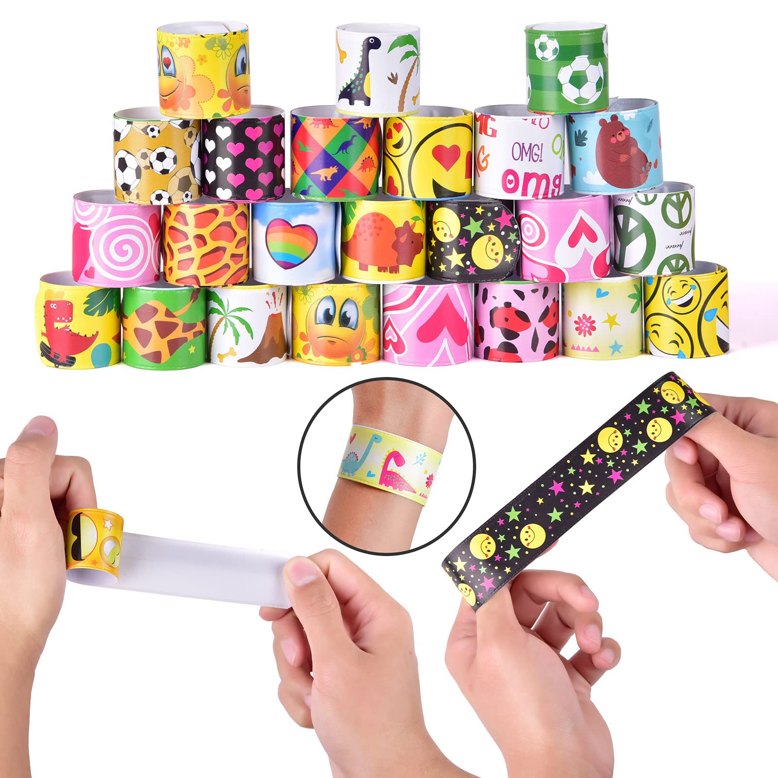 Foto 4 pulgar | Pulseras Slap Fun Little Toys, 72 Unidades, Para Regalos De Fiesta Para Niños - Venta Internacional.