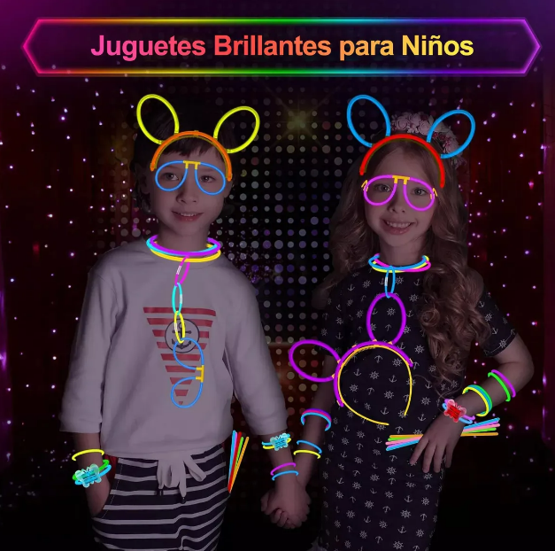 Foto 3 pulgar | 100 Xtellar Pulseras Neón Fosforescente Glow Stick Fiestas Eventos