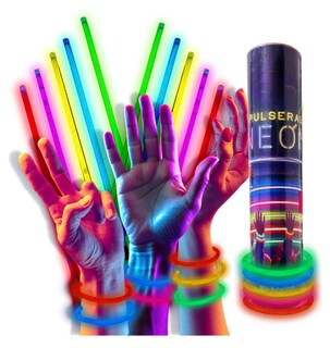 Foto 4 | Xtellar 100 Pulseras Neón Fosforescente Glow Stick Fiestas Eventos