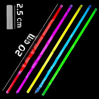 Foto 3 | 50 Xtellar Pulseras Neón Fosforescente Glow Stick Fiestas Eventos