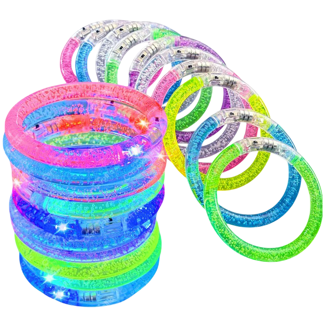 Foto 2 pulgar | Kit Xtellar 10 Pulsera Luminosa Plástico Colores Luz Led Fiesta Boda Color Multicolor