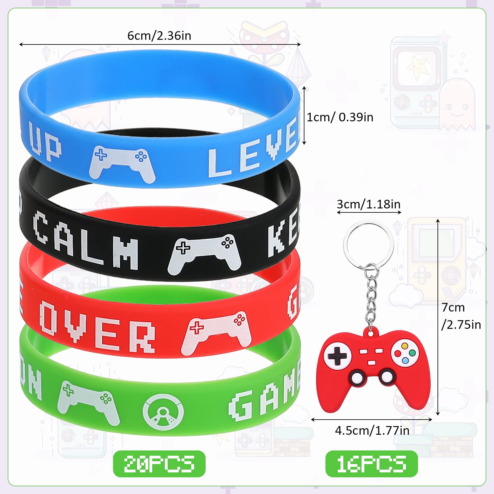 Foto 3 pulgar | Set Party Favors Aoriher para Videojuegos 60 Piezas- Venta Internacional