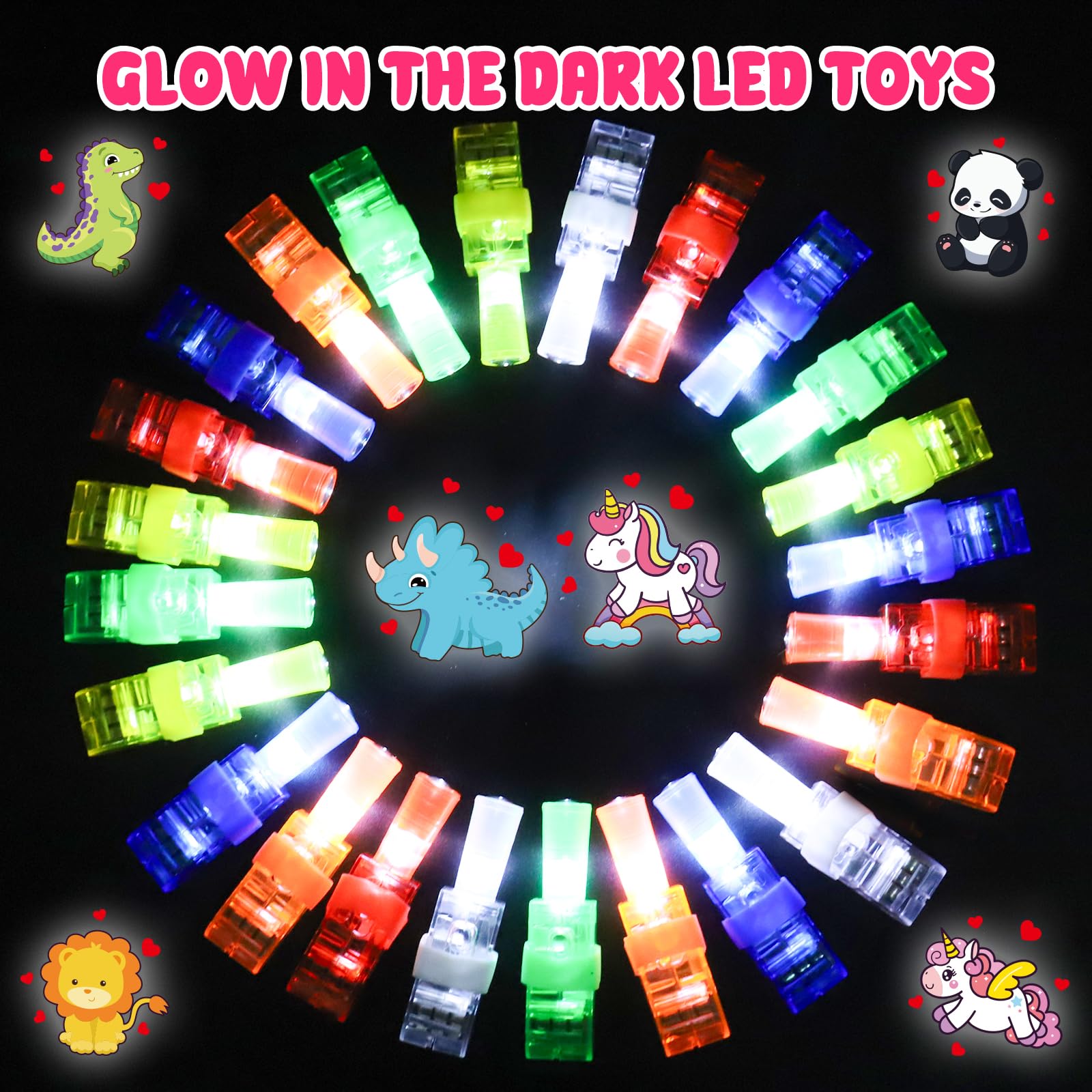 Foto 3 pulgar | Luces Led Con Dedos Augtoy, Tarjetas De San Valentín Para Niños, 28 Unidades - Venta Internacional.