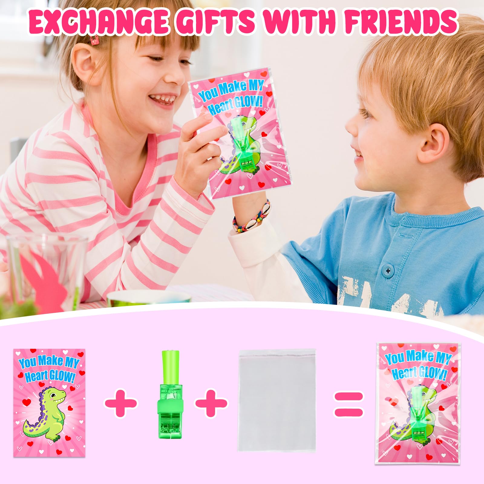 Foto 5 pulgar | Luces Led Con Dedos Augtoy, Tarjetas De San Valentín Para Niños, 28 Unidades - Venta Internacional.