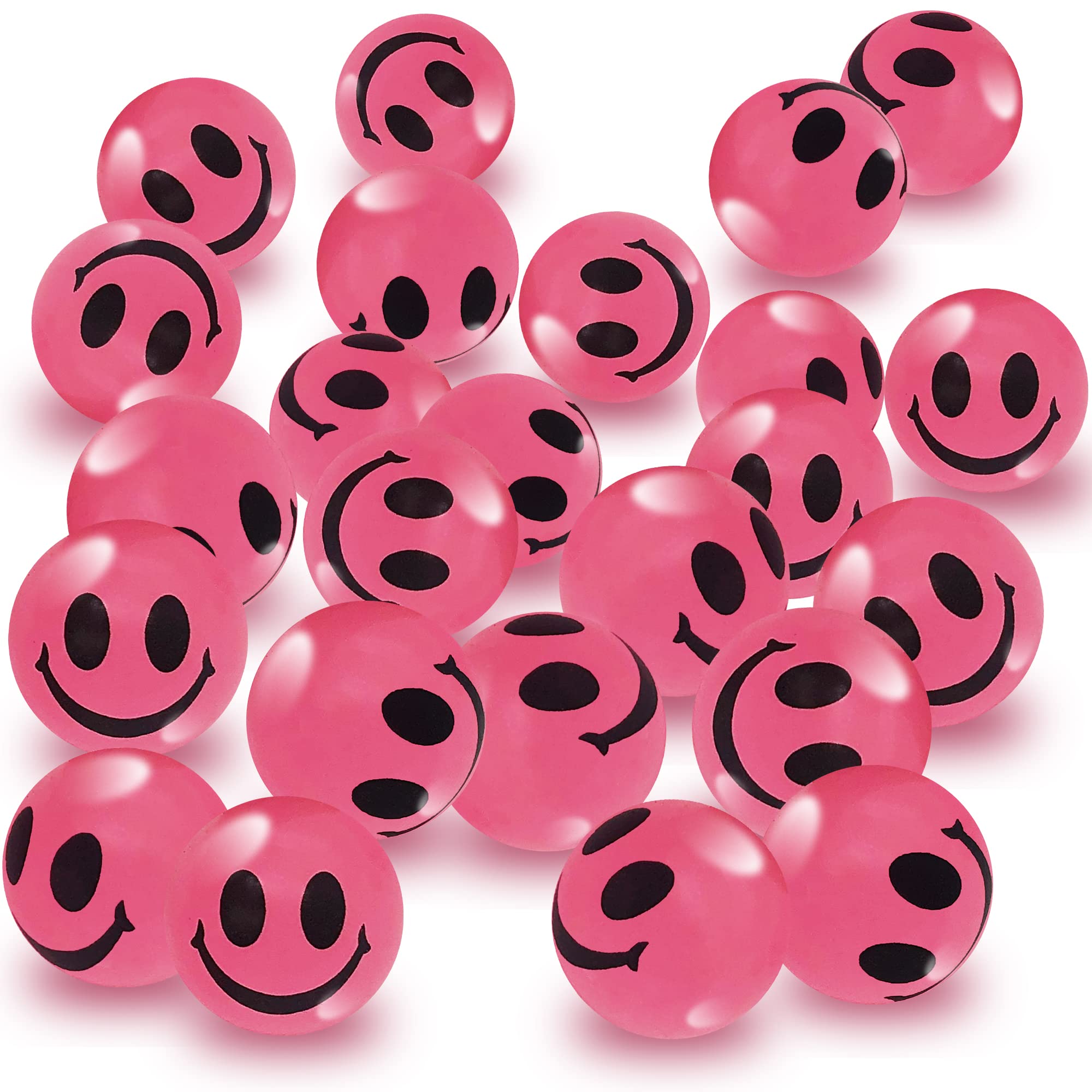 Bouncing Balls Artcreativity Pink, Cara Sonriente Que Brilla En La Oscuridad - Venta Internacional.