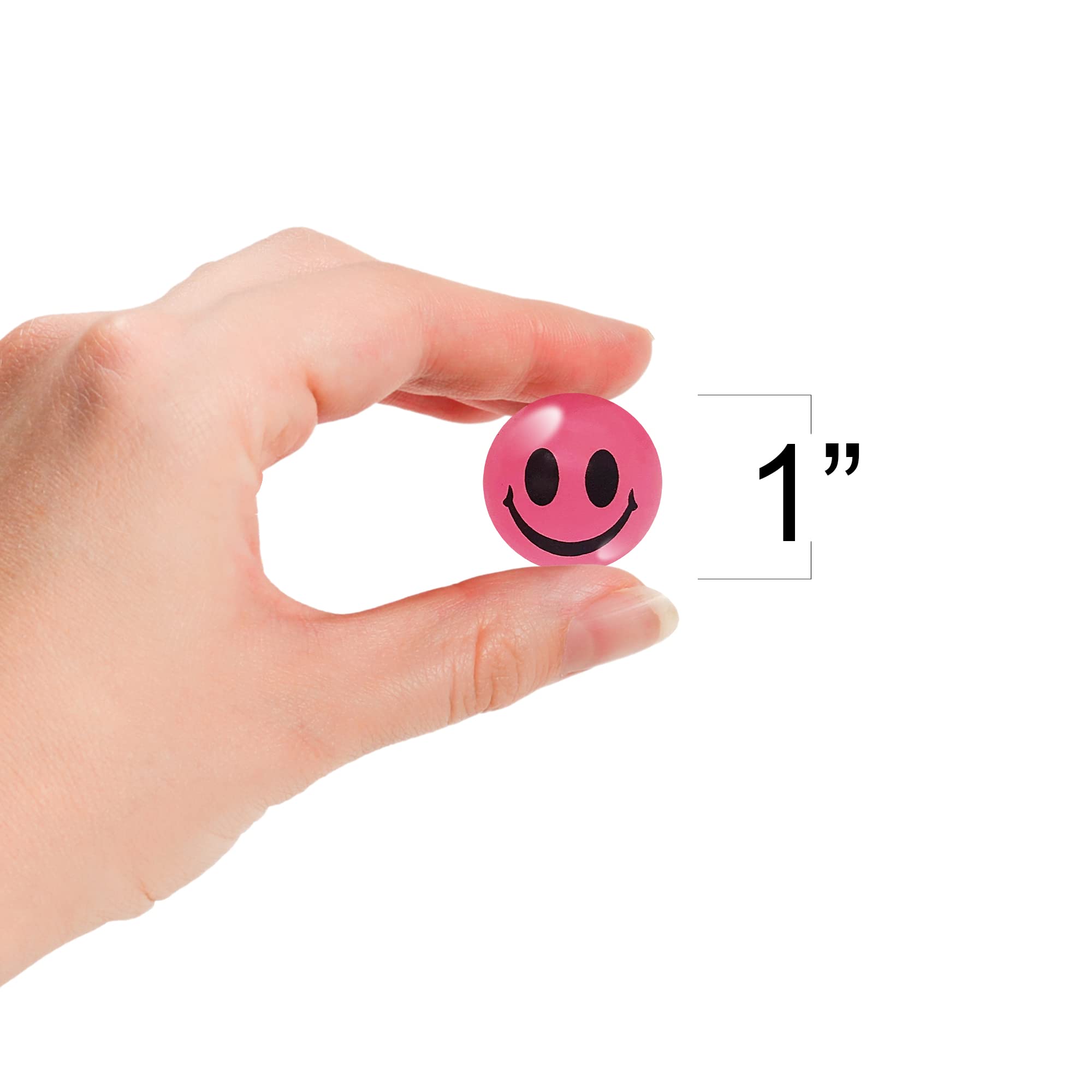Foto 4 pulgar | Bouncing Balls Artcreativity Pink, Cara Sonriente Que Brilla En La Oscuridad - Venta Internacional.
