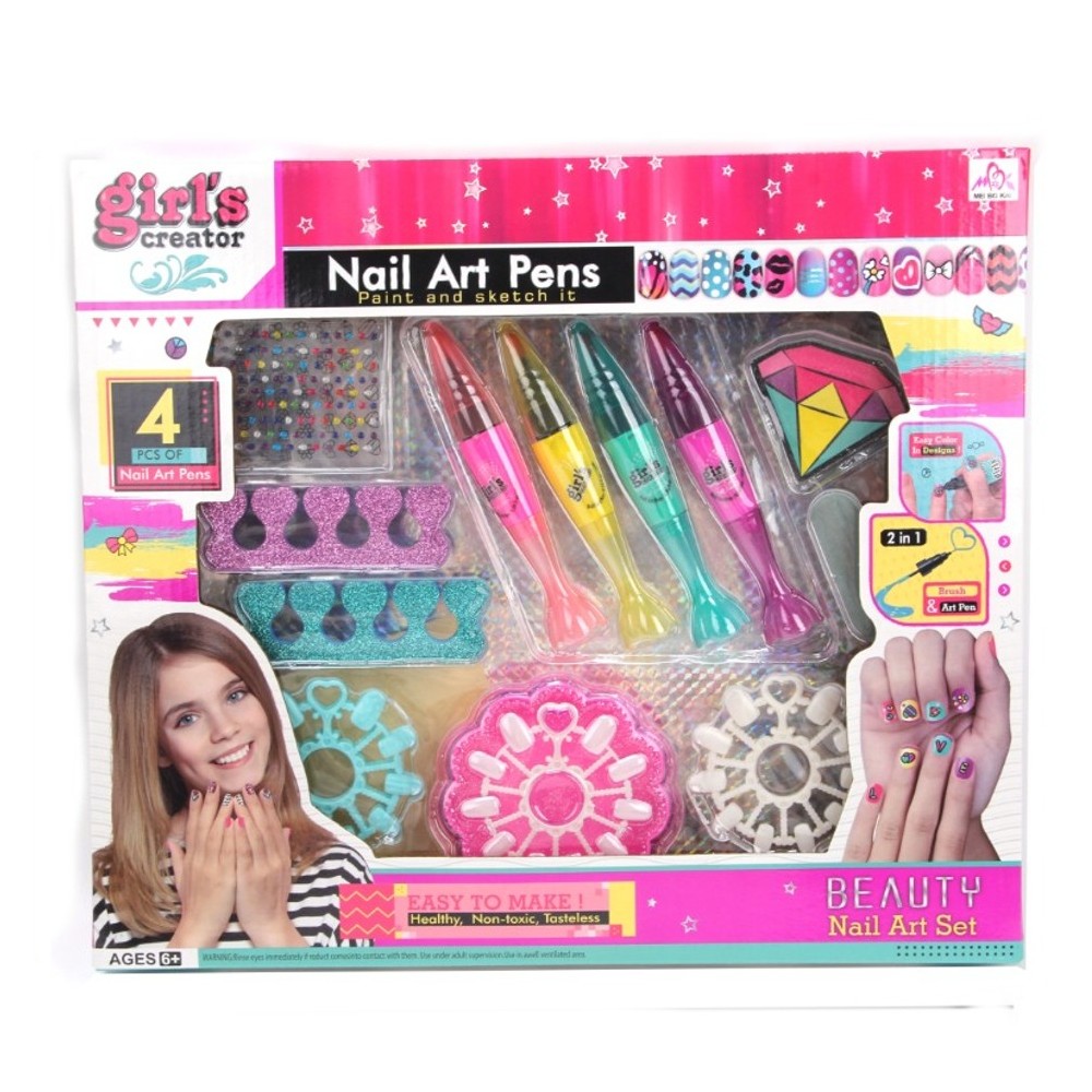 Foto 2 pulgar | Set De Juego De Uñas Con Lapices De Esmalte SH21089836