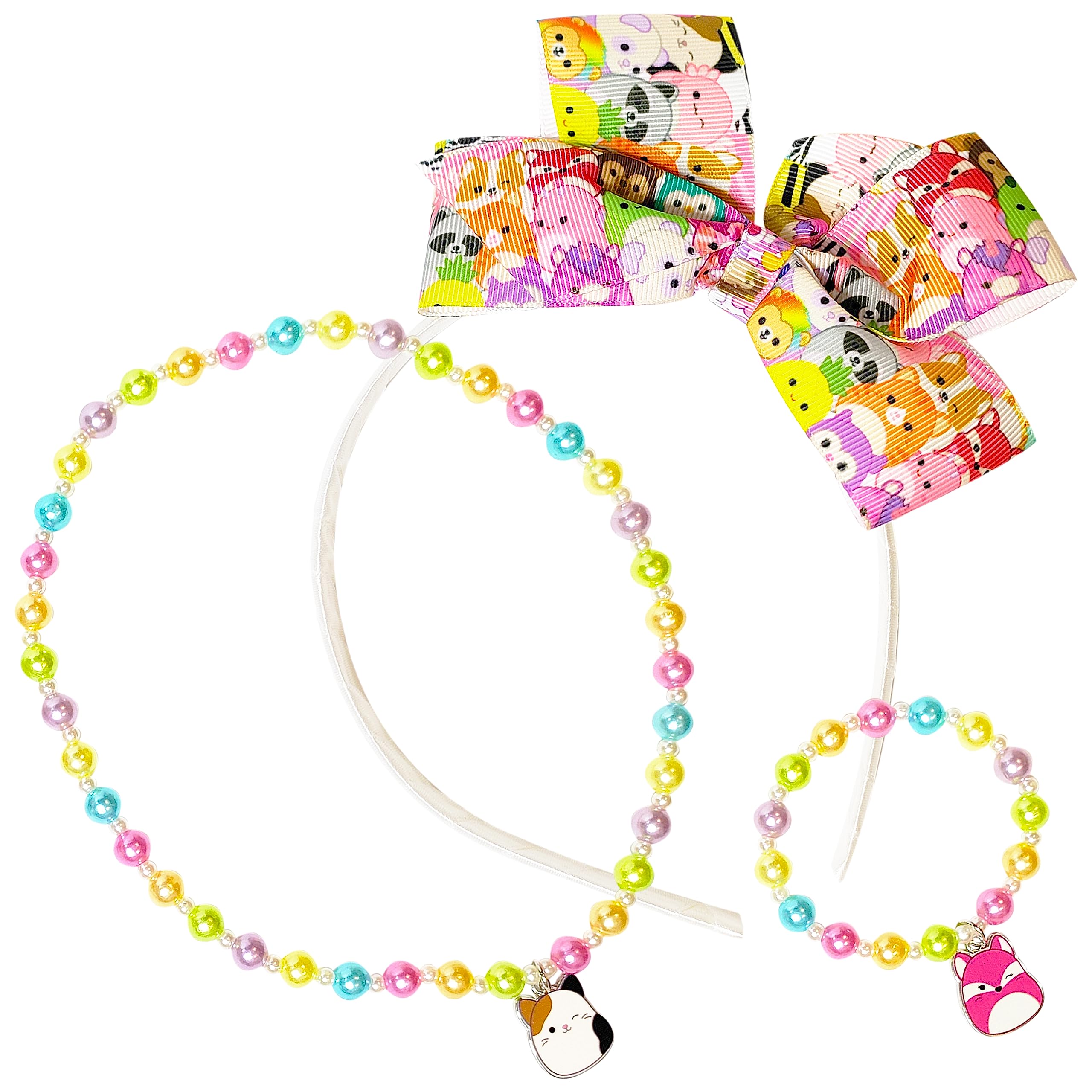 Foto 2 pulgar | Set De Diademas Para El Pelo Luv Her Squishmallow Para Niñas Mayores De 3 Años - Venta Internacional.