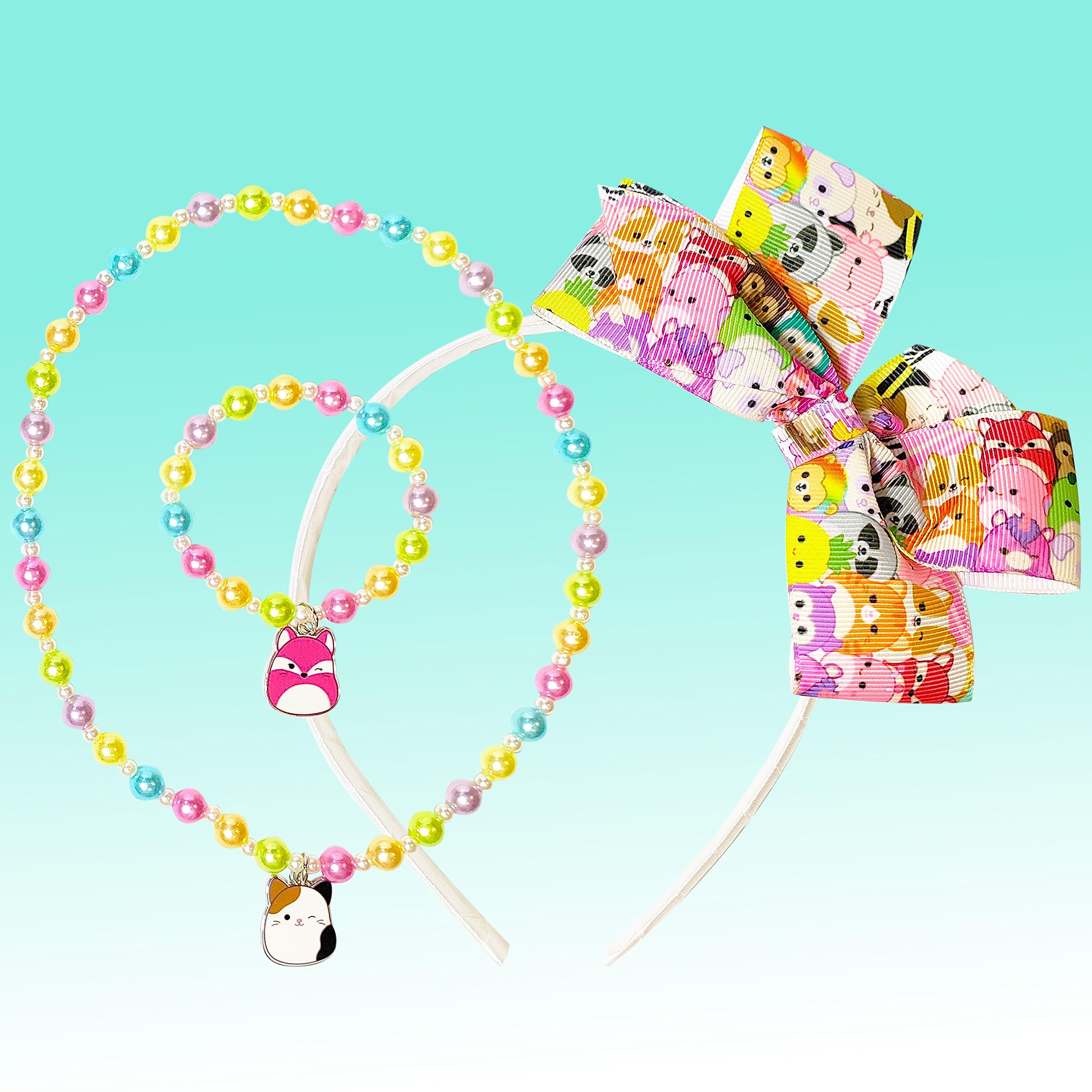 Foto 5 | Set De Diademas Para El Pelo Luv Her Squishmallow Para Niñas Mayores De 3 Años - Venta Internacional.
