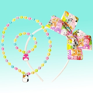 Foto 5 | Set De Diademas Para El Pelo Luv Her Squishmallow Para Niñas Mayores De 3 Años - Venta Internacional.