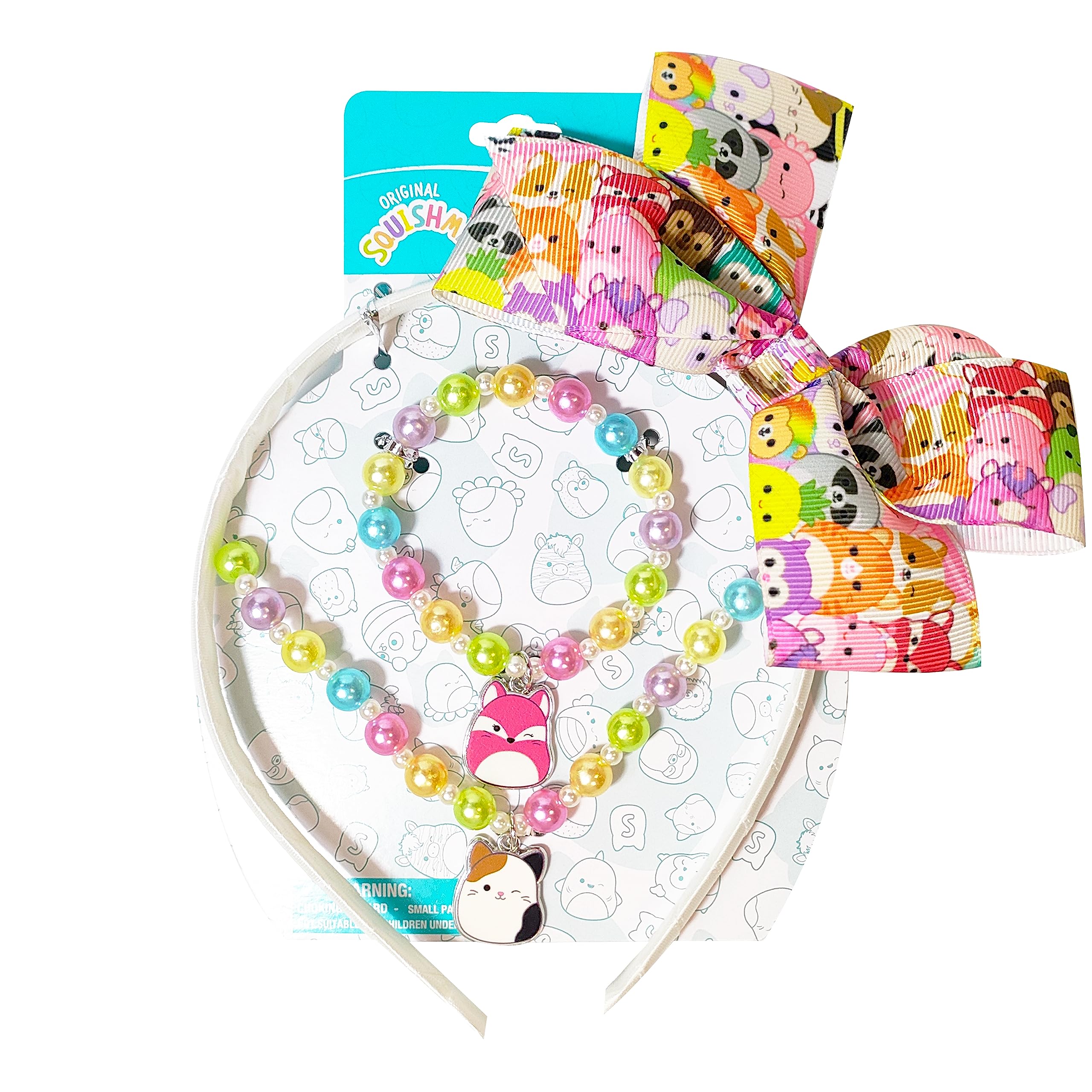 Foto 8 pulgar | Set De Diademas Para El Pelo Luv Her Squishmallow Para Niñas Mayores De 3 Años - Venta Internacional.