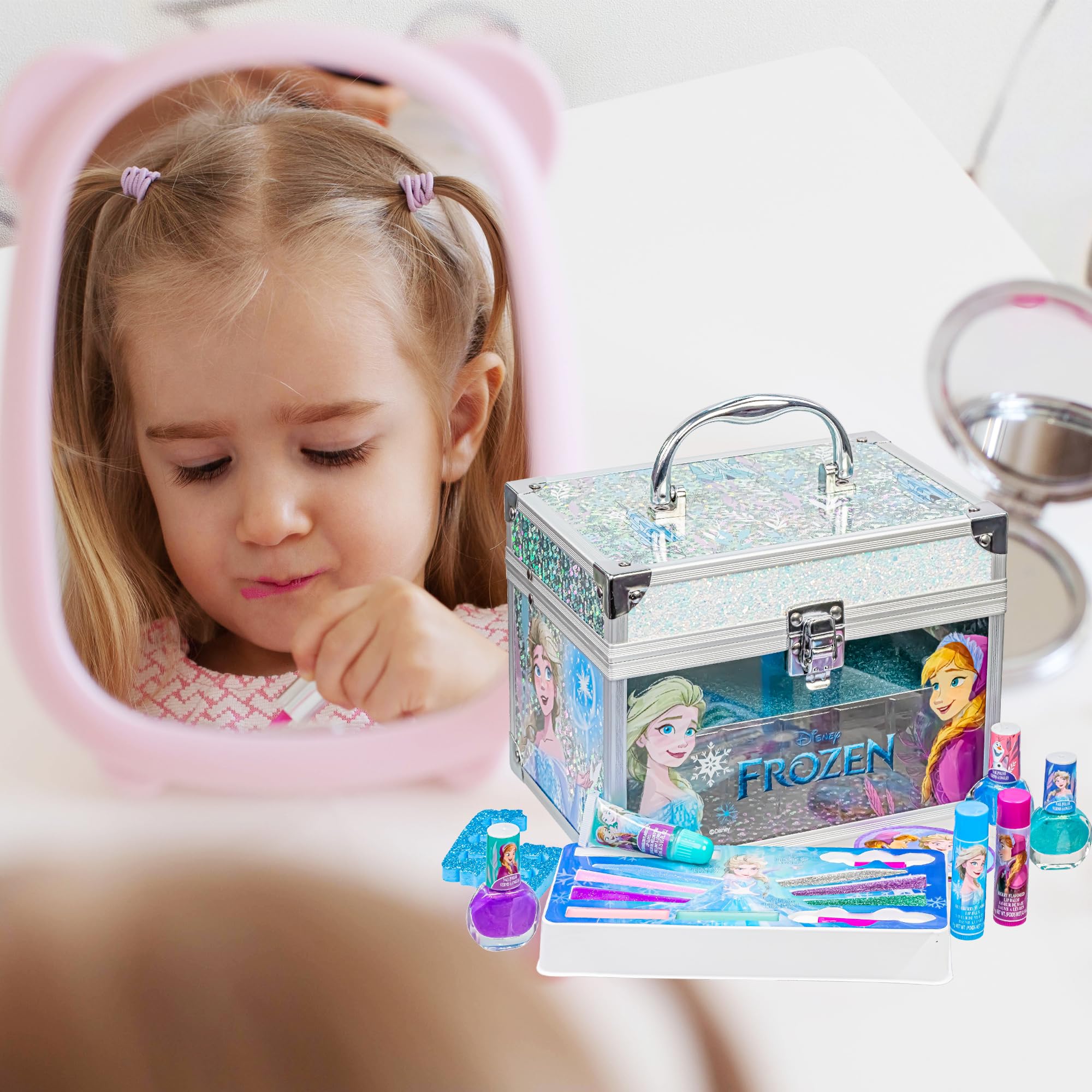 Foto 5 pulgar | Set De Belleza Townley Girl Disney Frozen Con Funda De Tren Para Niñas - Venta Internacional.